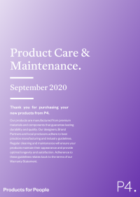 P4 Product Care Maintenance September 2020