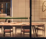 True Aura chairs in meeting room setting with wraparound upholstered backrests and seats.