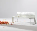 Urbantime Liberty.080 outdoor bench in front-left view in a studio setting.
