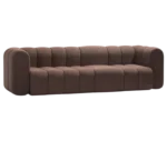 Bla Station BOB sofa, front-right view with rounded modular segments with armrests.
