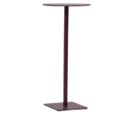 Bla Station Combo Side table with round top and slim pedestal base.