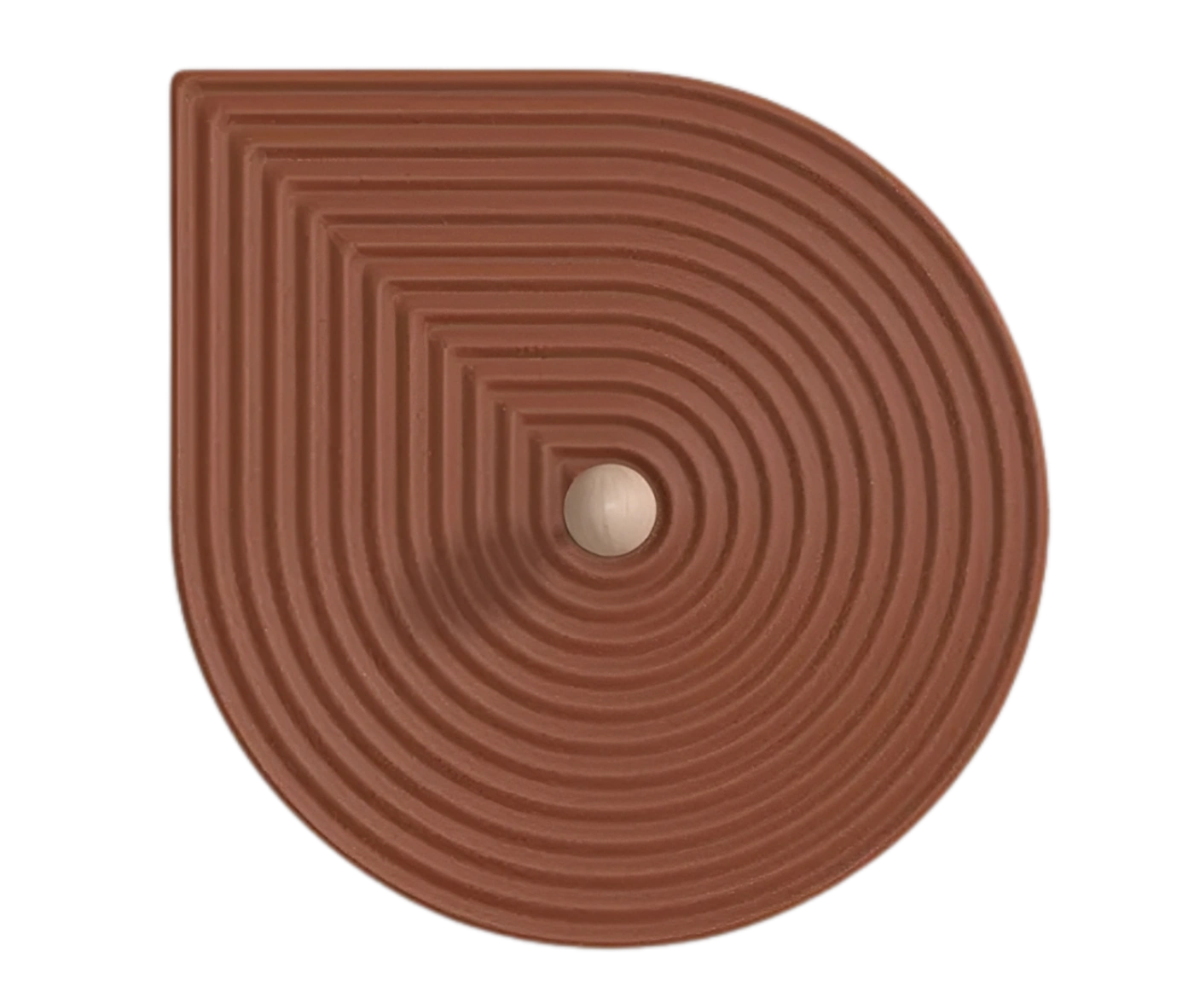 Bla Station Decofunc acoustic wall panel in brown finish with groove patterns.