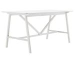 Boss Design Agent High table, angled front-left view, white tabletop with white frame.