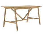 Boss Design Agent High table, angled front-left view, wooden tabletop and frame.