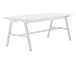 Boss Design Agent Low table, shown in front-left view, white tabletop and white frame.