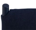 Close-up view of Cizeta Alpha 2522 showing its blue fabric backrest.