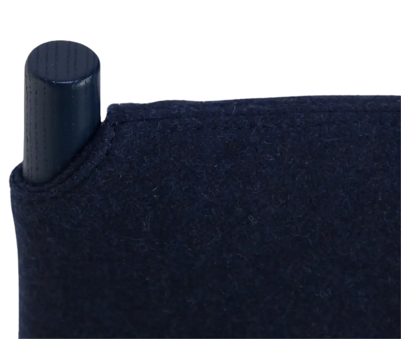 Close-up view of Cizeta Alpha 2522 showing its blue fabric backrest.