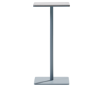 True Cremino table with compact rectangular top and slim elongated central base.