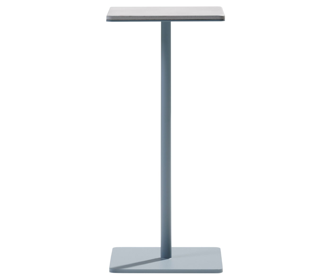 True Cremino table with compact rectangular top and slim elongated central base.