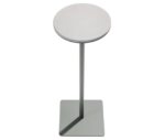 True Cremino table in top view with compact rounded top and slim elongated central base.