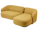 True Sibylla Modular shown in front-left view with yellow upholstery