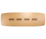 True Wing Meeting table in top view with light timber tabletop.