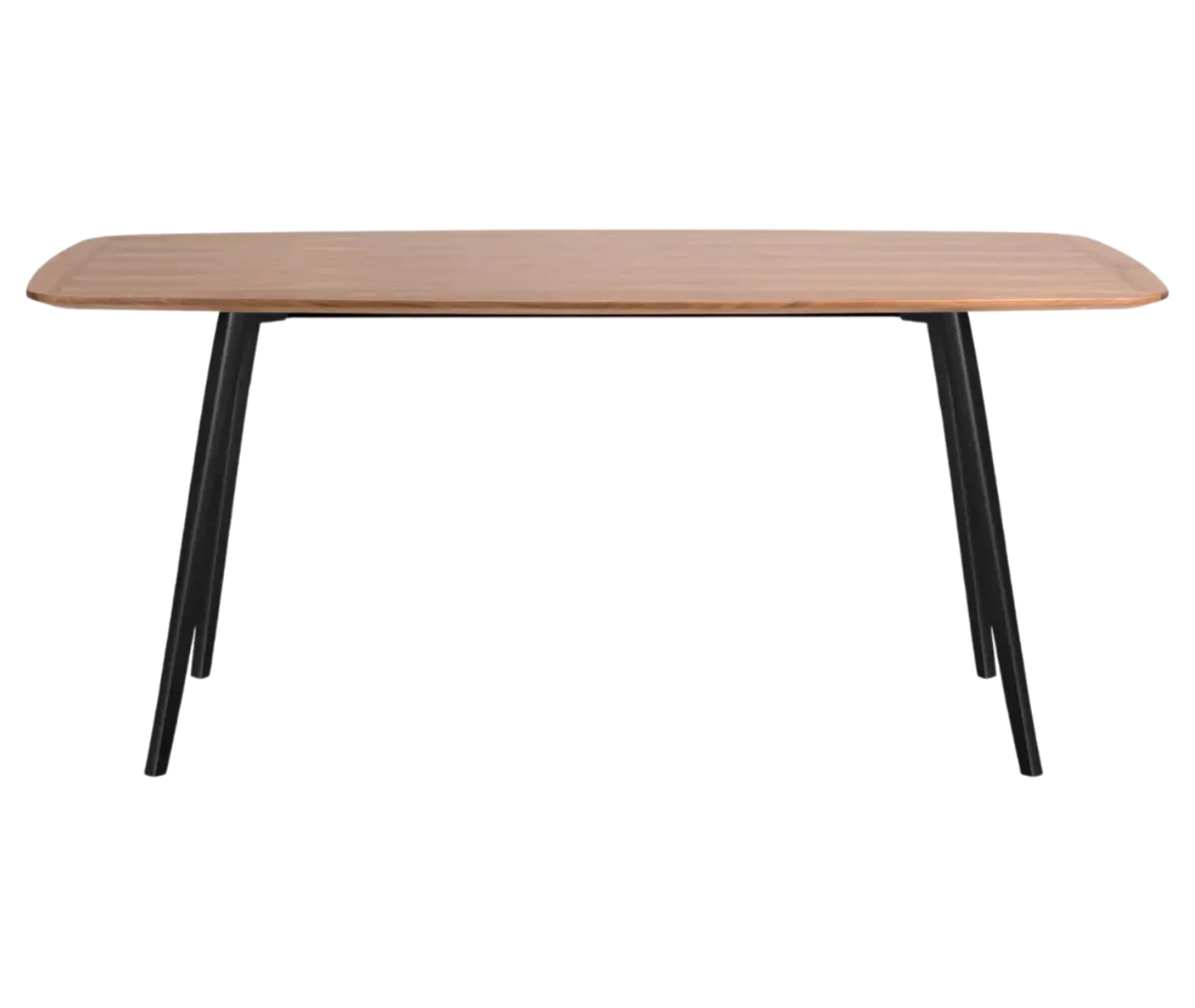 True Wing Working table in dark timber top and dark legs.